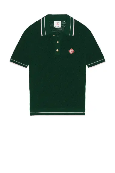 Casablanca Mock Mini Crochet Polo | Thumbnail 6 Casablanca Mock Mini Crochet Polo | Thumbnail 6