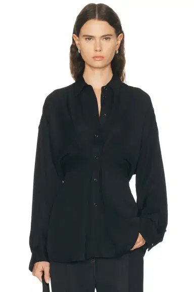 Helmut Lang Cinched Shirt | Thumbnail 1 Helmut Lang Cinched Shirt | Thumbnail 1