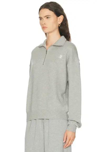 ÉTERNE Oversized Half Zip Sweatshirt | Thumbnail 2 ÉTERNE Oversized Half Zip Sweatshirt | Thumbnail 2