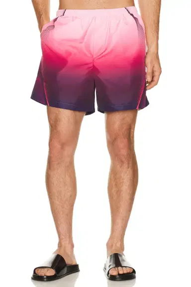 Casablanca Aubergine Gradient Printed Swim Shorts | Thumbnail 3 Casablanca Aubergine Gradient Printed Swim Shorts | Thumbnail 3