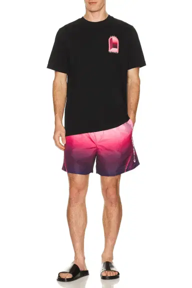 Casablanca Aubergine Gradient Printed Swim Shorts | Thumbnail 6 Casablanca Aubergine Gradient Printed Swim Shorts | Thumbnail 6