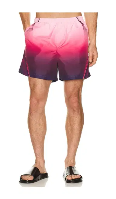 Casablanca Aubergine Gradient Printed Swim Shorts | Thumbnail 1 Casablanca Aubergine Gradient Printed Swim Shorts | Thumbnail 1