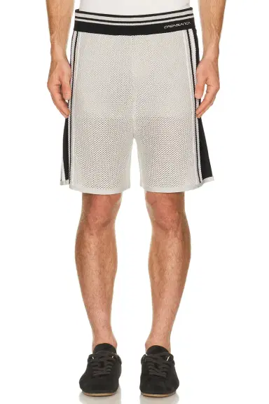 Casablanca Metallic Mesh Stripe Shorts | Thumbnail 3 Casablanca Metallic Mesh Stripe Shorts | Thumbnail 3
