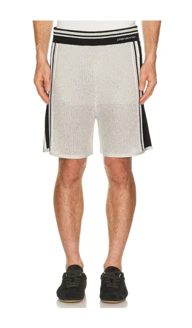 Casablanca Metallic Mesh Stripe Shorts | Thumbnail 1 Casablanca Metallic Mesh Stripe Shorts | Thumbnail 1