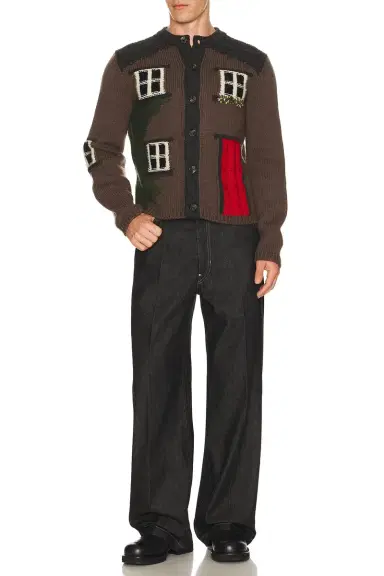 JW Anderson House Polo Cardigan | Thumbnail 4 JW Anderson House Polo Cardigan | Thumbnail 4