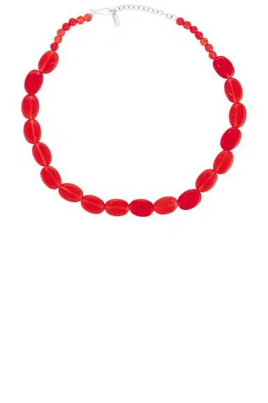 Completedworks Red Agate Bead Necklace | Thumbnail 1 Completedworks Red Agate Bead Necklace | Thumbnail 1