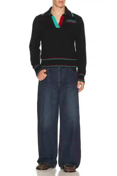 JW Anderson Shrunken Polo Jumper | Thumbnail 3 JW Anderson Shrunken Polo Jumper | Thumbnail 3