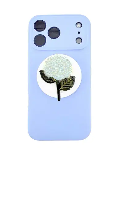 Solar Eclipse Hand-Painted Hydrangea Grip Charm | Thumbnail 2 Solar Eclipse Hand-Painted Hydrangea Grip Charm | Thumbnail 2