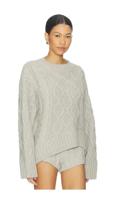 LIONESS Liaison Cable Knit Pullover | Thumbnail 2 LIONESS Liaison Cable Knit Pullover | Thumbnail 2