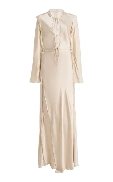 SLEEPING WITH JACQUES Kerry Silk-Satin Midi Dress | Thumbnail 1 SLEEPING WITH JACQUES Kerry Silk-Satin Midi Dress | Thumbnail 1