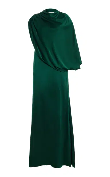 DEME Exclusive The Talia Draped Silk-Satin Maxi Dress | Thumbnail 6 DEME Exclusive The Talia Draped Silk-Satin Maxi Dress | Thumbnail 6