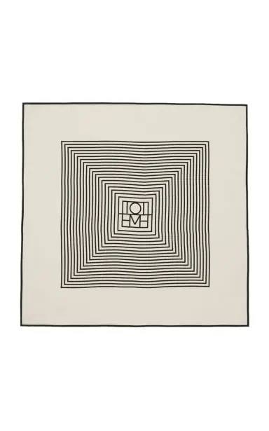 Toteme Monogram Silk Scarf | Thumbnail 1 Toteme Monogram Silk Scarf | Thumbnail 1