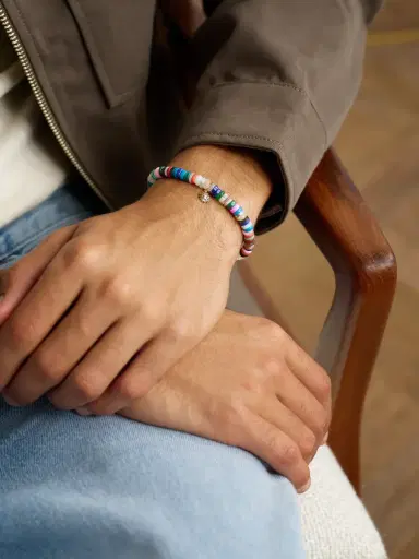 Sydney Evan Evil Eye 14-Karat Gold Multi-Stone Beaded Bracelet - Men | Thumbnail 2 Sydney Evan Evil Eye 14-Karat Gold Multi-Stone Beaded Bracelet - Men | Thumbnail 2