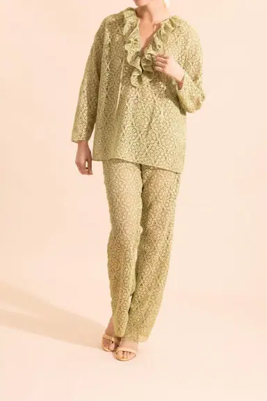 Giambattista Valli Filigree Macrame Trouser | Thumbnail 2 Giambattista Valli Filigree Macrame Trouser | Thumbnail 2