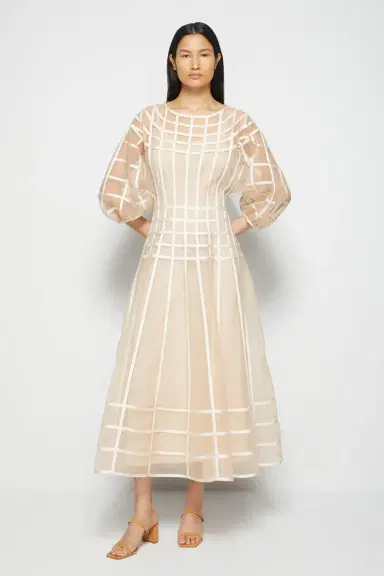 Simkhai Aubree Organza Midi | Thumbnail 3 Simkhai Aubree Organza Midi | Thumbnail 3