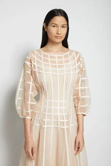 Simkhai Aubree Organza Midi | Thumbnail 4 Simkhai Aubree Organza Midi | Thumbnail 4
