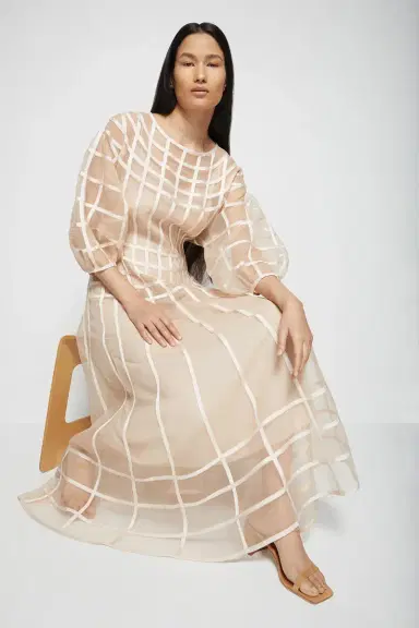 Simkhai Aubree Organza Midi | Thumbnail 7 Simkhai Aubree Organza Midi | Thumbnail 7