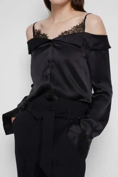 Simkhai Caylee Silk Lace Top | Thumbnail 3 Simkhai Caylee Silk Lace Top | Thumbnail 3