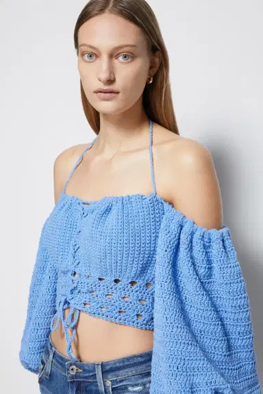 Simkhai JS x Elexiay Crochet Top | Thumbnail 3 Simkhai JS x Elexiay Crochet Top | Thumbnail 3