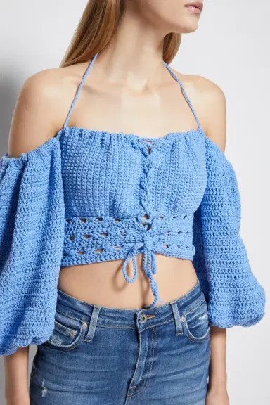 Simkhai JS x Elexiay Crochet Top | Thumbnail 4 Simkhai JS x Elexiay Crochet Top | Thumbnail 4