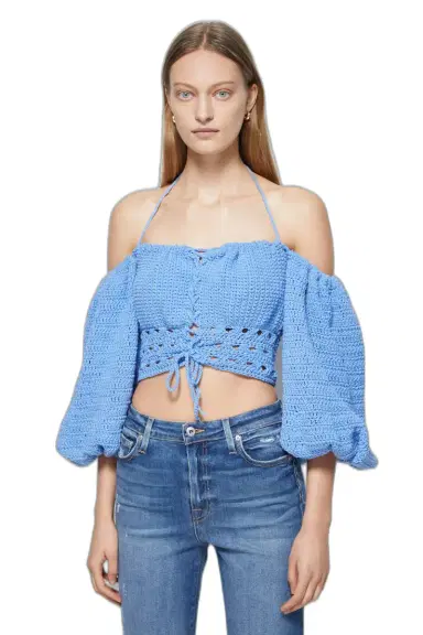 Simkhai JS x Elexiay Crochet Top | Thumbnail 1 Simkhai JS x Elexiay Crochet Top | Thumbnail 1