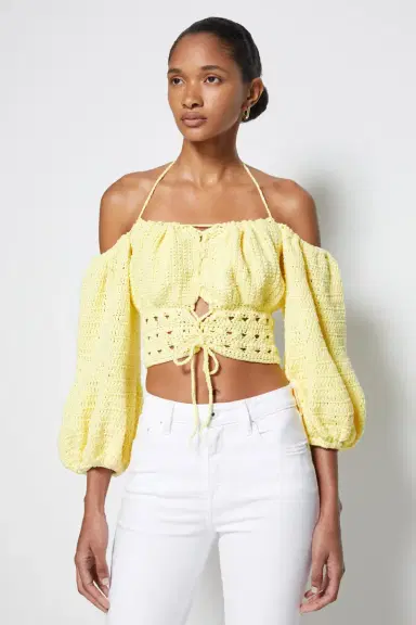 Simkhai JS x Elexiay Crochet Top | Thumbnail 3 Simkhai JS x Elexiay Crochet Top | Thumbnail 3