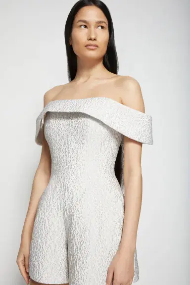 Simkhai Valerie Matelasse Romper | Thumbnail 2 Simkhai Valerie Matelasse Romper | Thumbnail 2