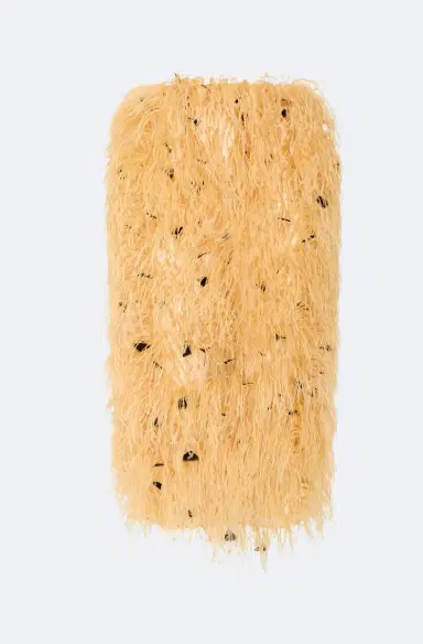 LAPOINTE Multi Feather Embroidery High Waist Skirt | Thumbnail 1 LAPOINTE Multi Feather Embroidery High Waist Skirt | Thumbnail 1