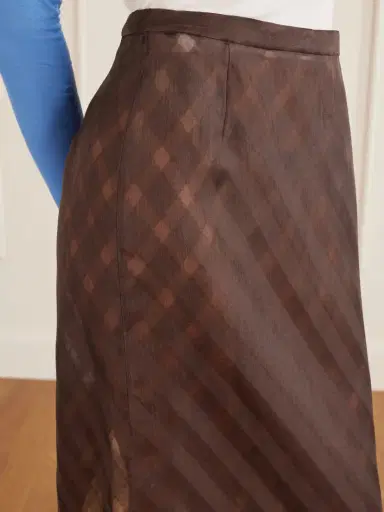Auralee Striped Silk And Cotton-blend Jacquard Midi Skirt | Thumbnail 5 Auralee Striped Silk And Cotton-blend Jacquard Midi Skirt | Thumbnail 5