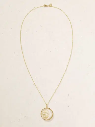 L’Atelier Nawbar Wish Upon A Moon 18-karat Gold, Mother-of-pearl And Diamond Necklace | Thumbnail 4 L’Atelier Nawbar Wish Upon A Moon 18-karat Gold, Mother-of-pearl And Diamond Necklace | Thumbnail 4