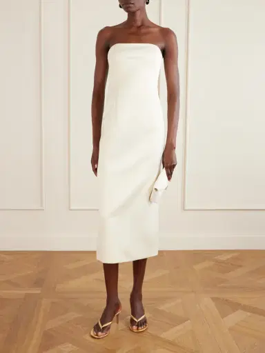 Simkhai Enid Satin Midi Dress | Thumbnail 2 Simkhai Enid Satin Midi Dress | Thumbnail 2