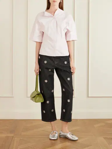 Marni Appliquéd Straight-leg Jeans | Thumbnail 2 Marni Appliquéd Straight-leg Jeans | Thumbnail 2