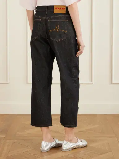 Marni Appliquéd Straight-leg Jeans | Thumbnail 4 Marni Appliquéd Straight-leg Jeans | Thumbnail 4