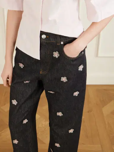 Marni Appliquéd Straight-leg Jeans | Thumbnail 5 Marni Appliquéd Straight-leg Jeans | Thumbnail 5