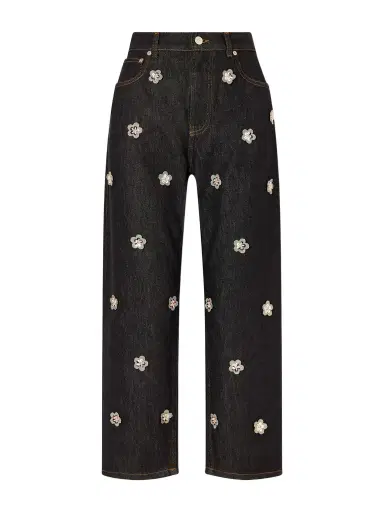 Marni Appliquéd Straight-leg Jeans | Thumbnail 1 Marni Appliquéd Straight-leg Jeans | Thumbnail 1