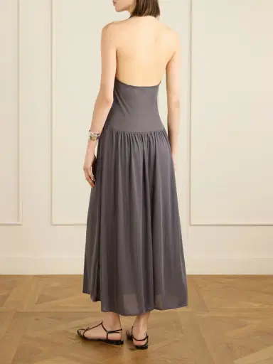 St. Agni Tencel™ Lyocell Halterneck Midi Dress | Thumbnail 3 St. Agni Tencel™ Lyocell Halterneck Midi Dress | Thumbnail 3