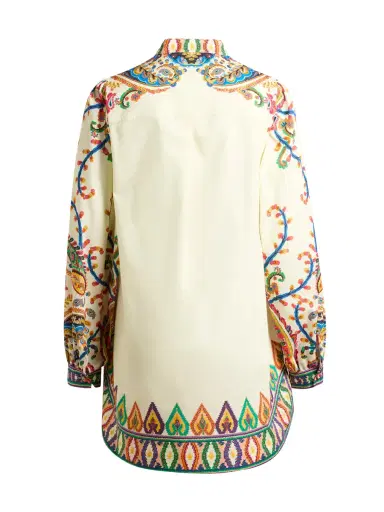 Etro Floral Paisley A-Line Cotton Mini Dress | Thumbnail 2 Etro Floral Paisley A-Line Cotton Mini Dress | Thumbnail 2