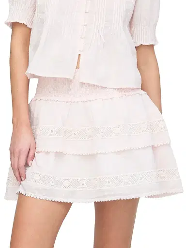 Hill House Home Women's The Meena Skirt - Powder Pink Swiss Dot - Size XL | Thumbnail 4 Hill House Home Women's The Meena Skirt - Powder Pink Swiss Dot - Size XL | Thumbnail 4