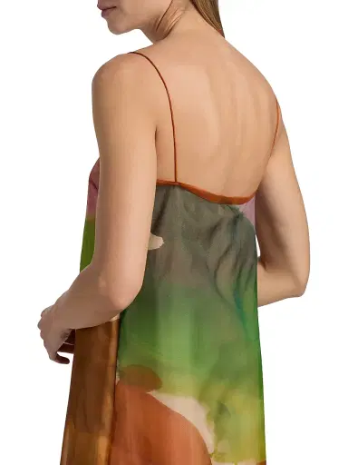 Ulla Johnson Women's Landscape Printed Organza Silk Midi-Dress - Nature Abhors A Vacuum | Thumbnail 6 Ulla Johnson Women's Landscape Printed Organza Silk Midi-Dress - Nature Abhors A Vacuum | Thumbnail 6