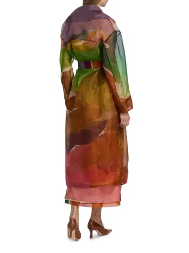 Ulla Johnson Women's Novalie Organza Silk Trench Coat - Nature Abhors A Vacuum | Thumbnail 5 Ulla Johnson Women's Novalie Organza Silk Trench Coat - Nature Abhors A Vacuum | Thumbnail 5