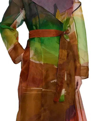 Ulla Johnson Women's Novalie Organza Silk Trench Coat - Nature Abhors A Vacuum | Thumbnail 6 Ulla Johnson Women's Novalie Organza Silk Trench Coat - Nature Abhors A Vacuum | Thumbnail 6