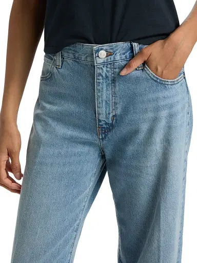 Frame Women's The Off Duty Stroll Straight-Leg Jeans - Frey | Thumbnail 6 Frame Women's The Off Duty Stroll Straight-Leg Jeans - Frey | Thumbnail 6