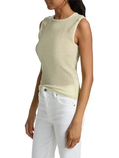 Frame Women's The Dimensional Textured Mesh Tank | Thumbnail 4 Frame Women's The Dimensional Textured Mesh Tank | Thumbnail 4