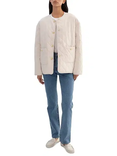LAMARQUE Women's Hera Quilted Collarless Jacket | Thumbnail 2 LAMARQUE Women's Hera Quilted Collarless Jacket | Thumbnail 2
