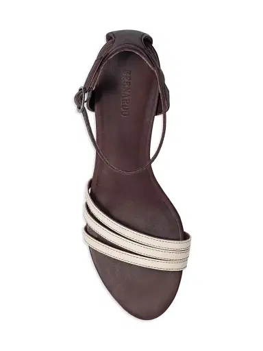 Bernardo Women's Lima Kitten Heel Sandals - Dark Chocolate | Thumbnail 3 Bernardo Women's Lima Kitten Heel Sandals - Dark Chocolate | Thumbnail 3