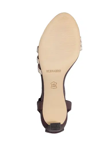 Bernardo Women's Lima Kitten Heel Sandals - Dark Chocolate | Thumbnail 4 Bernardo Women's Lima Kitten Heel Sandals - Dark Chocolate | Thumbnail 4