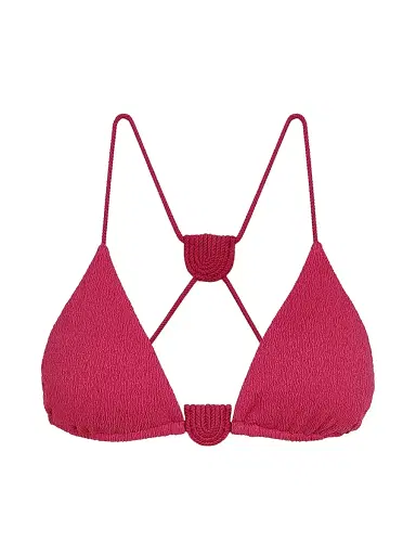 ViX by Paula Hermanny Women's Firenze Yara Triangle Bikini Top - Pink - Size Small | Thumbnail 1 ViX by Paula Hermanny Women's Firenze Yara Triangle Bikini Top - Pink - Size Small | Thumbnail 1
