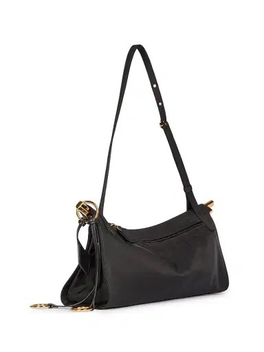 Alaïa Women's Le Clik East West Padded Nylon Shoulder Bag - Noir | Thumbnail 5 Alaïa Women's Le Clik East West Padded Nylon Shoulder Bag - Noir | Thumbnail 5