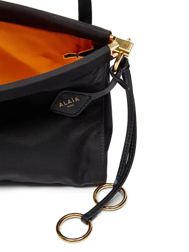 Alaïa Women's Le Clik East West Padded Nylon Shoulder Bag - Noir | Thumbnail 4 Alaïa Women's Le Clik East West Padded Nylon Shoulder Bag - Noir | Thumbnail 4
