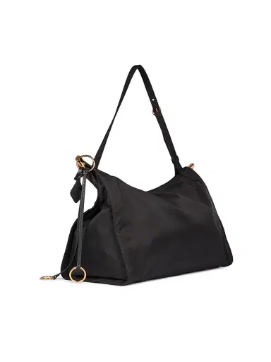 Alaïa Women's Le Clik East West Padded Nylon Shoulder Bag - Noir | Thumbnail 8 Alaïa Women's Le Clik East West Padded Nylon Shoulder Bag - Noir | Thumbnail 8